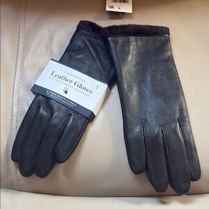 Charter Club Leather Gloves